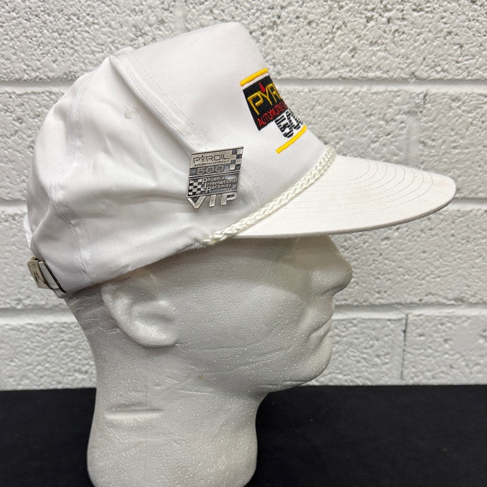 Pyroil White Racing Cap vintage NSCAR - Picture 3 of 10